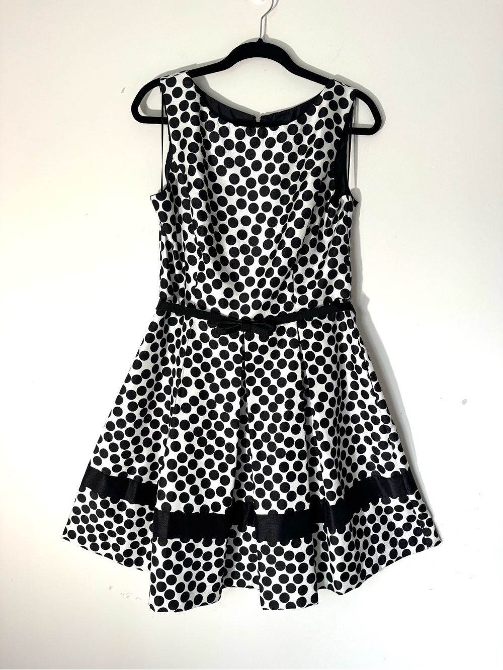 Danny & Nicole Polka Dot fit and flare Dress retro Sz 14